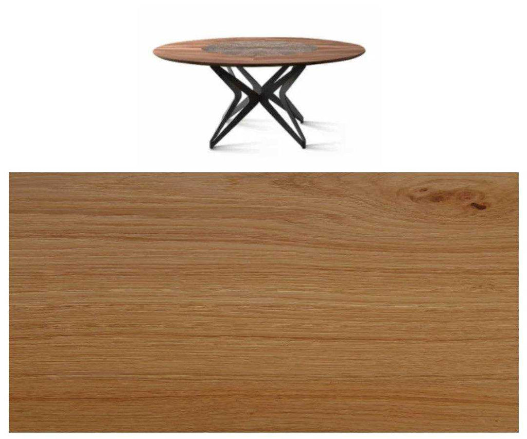 DNA Round Dining Table with Rotating Ceramic Center - Trade Source Furniture