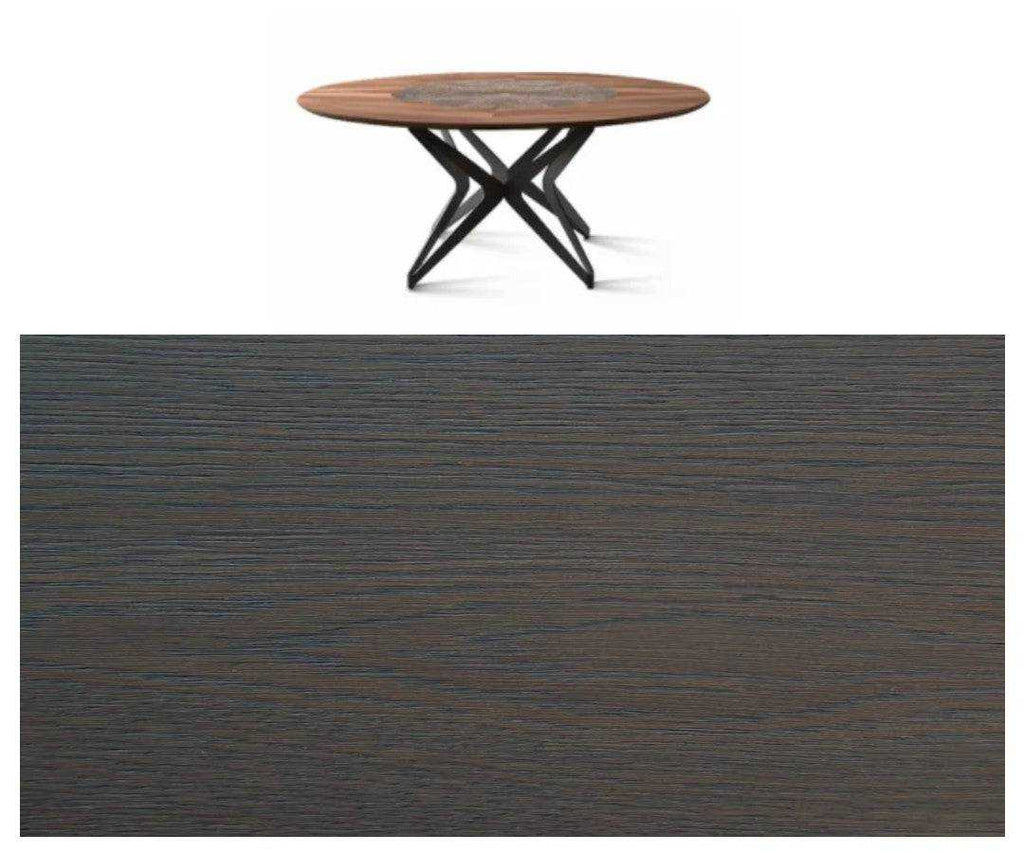 DNA Round Dining Table with Rotating Ceramic Center - Trade Source Furniture