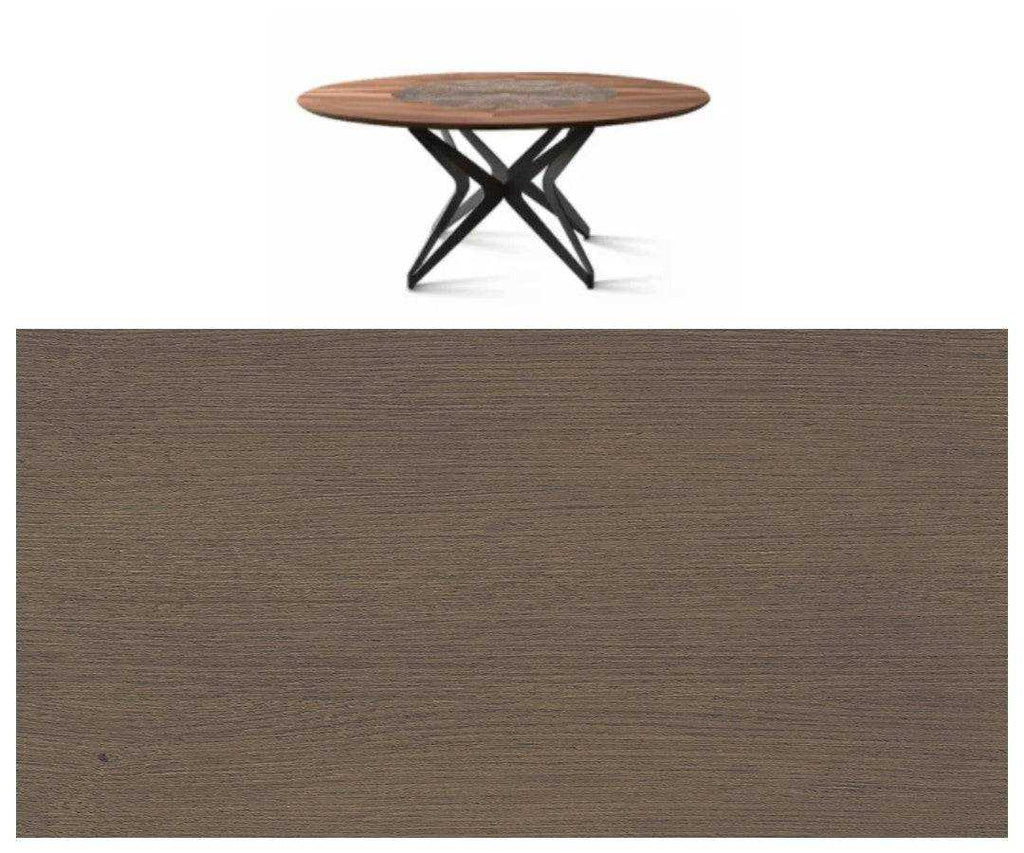 DNA Round Dining Table with Rotating Ceramic Center - Trade Source Furniture