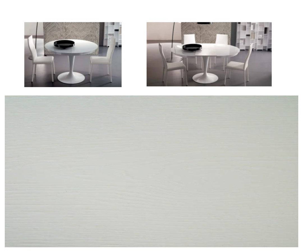 Eclipse Wood Round Extension Dining Table - Trade Source Furniture