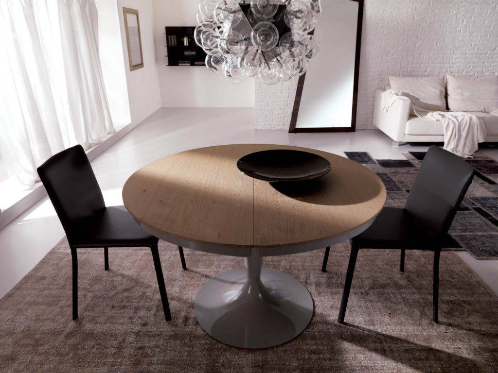Eclipse Wood Round Extension Dining Table - Trade Source Furniture
