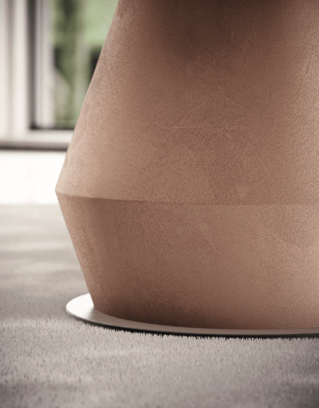 Lycos Round Extendable Wood Dining Table - Ozzio Italia