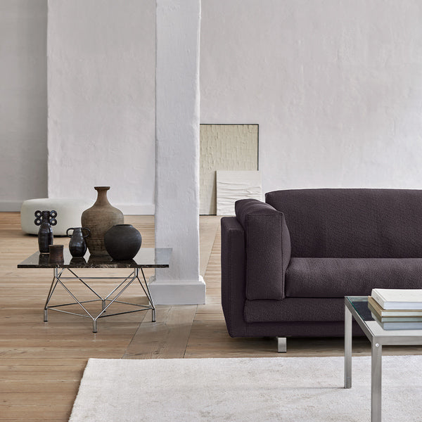 Close-up of the Tub Sofa by Eilersen in Plindy 16 fabric, showcasing its plush cushions and modern design at Trade Source Furniture.