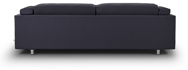 Back view of the Eilersen Tub Sofa in Plindy 16 fabric, highlighting its clean lines and minimalist design.