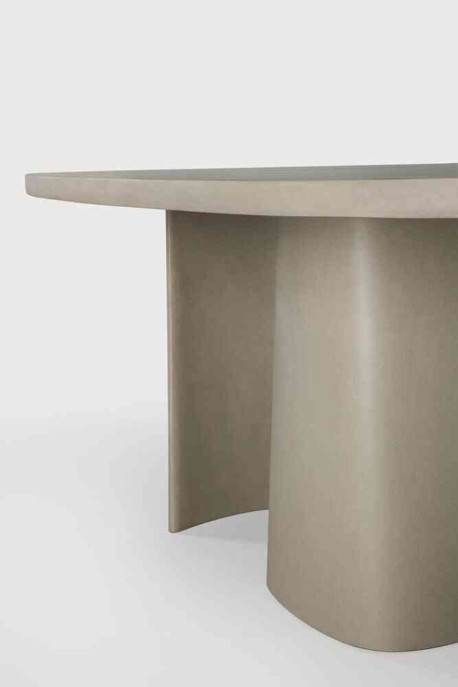 Ethnicraft Canyon Concrete Outdoor Oval Table - Ethnicraft