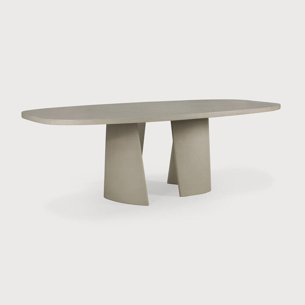 Ethnicraft Canyon Concrete Outdoor Oval Table - Ethnicraft