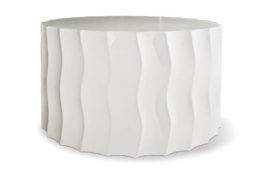 Concrete Wide Wave Accent Table - Trade Source Furniture