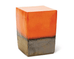Pair of 2 Glaze Ceramic Square Cubes - Trade Source Furniture