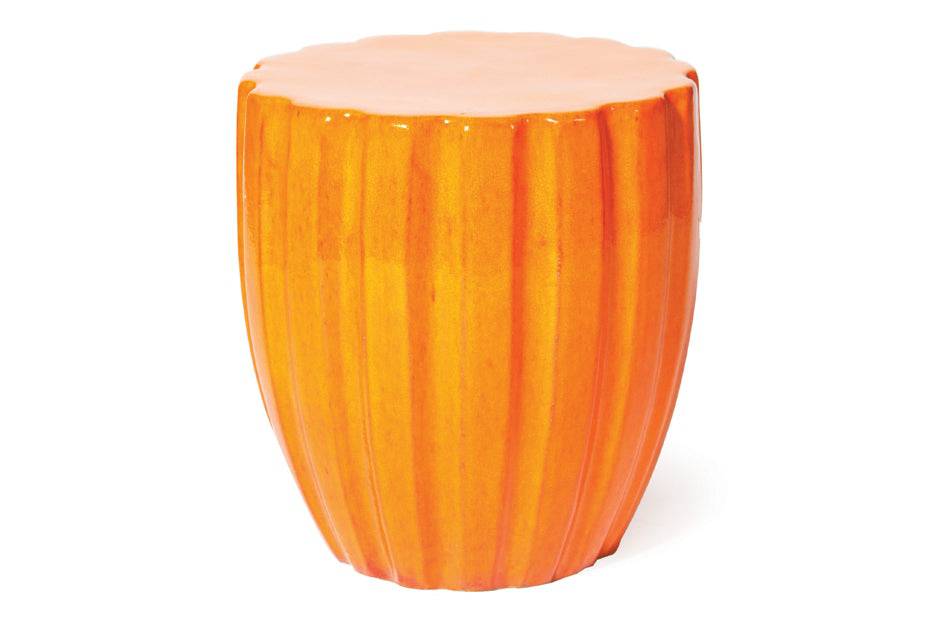 Scallop Ceramic Stool - Trade Source Furniture