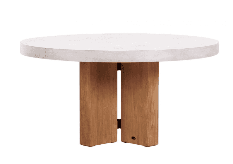 Teak Java 60in Round Dining Table - Trade Source Furniture