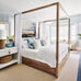 Otis Poster Canopy Bed by Thomas Bina for Sonder LIving - Trade Source Furniture