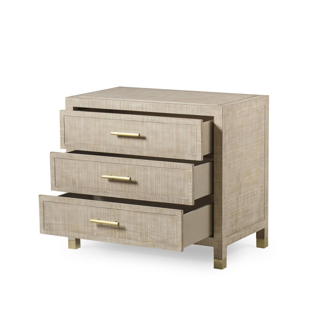 Raffles 3 Drawer Nightstand by Maison 55 - Trade Source Furniture