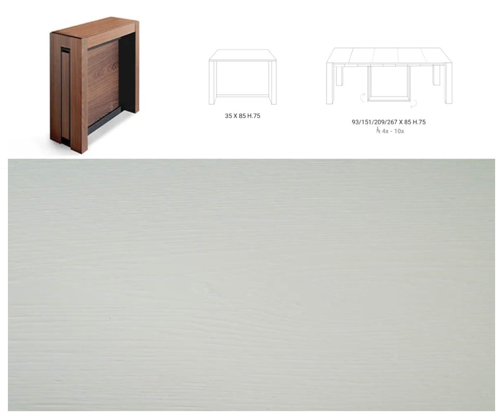 A4 Expandable Console to Dining Table - Trade Source Furniture