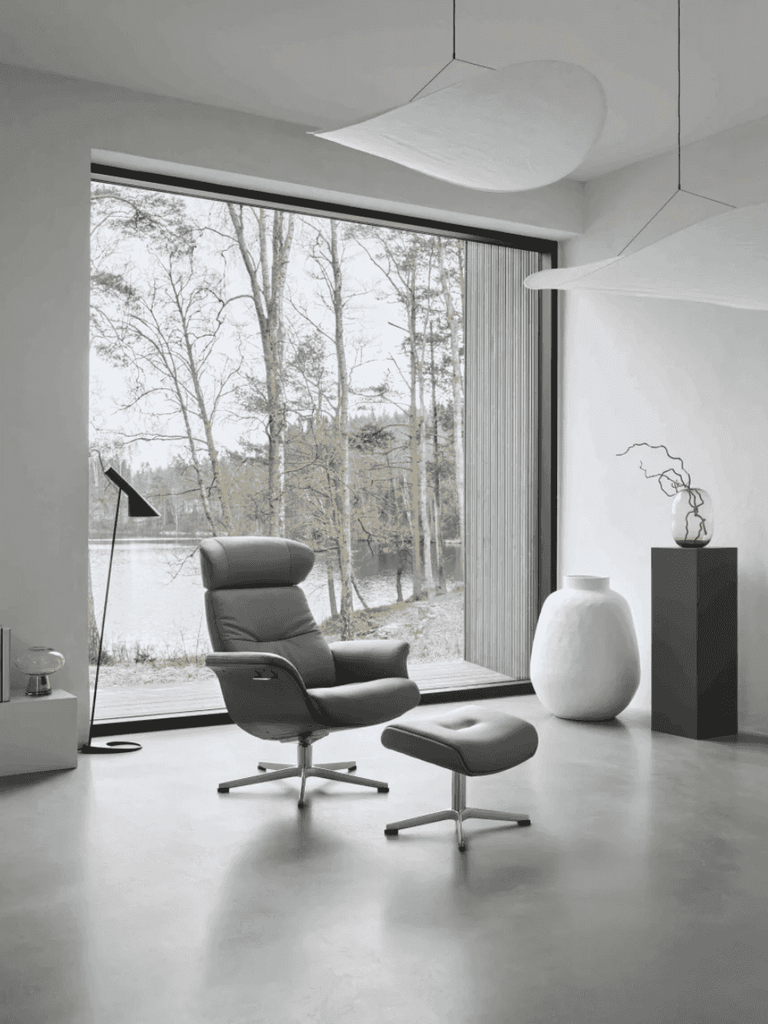 Conform Timeout Reclining Chair and Footstool - Trade Source Furniture