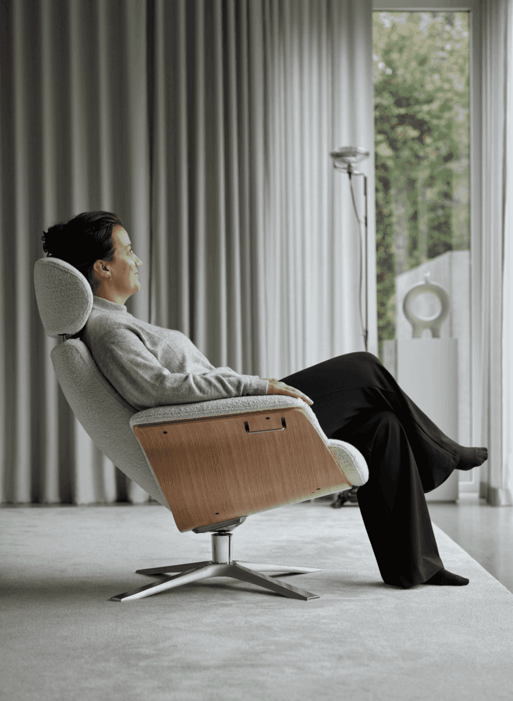 Conform Timeout Reclining Chair and Footstool - Trade Source Furniture
