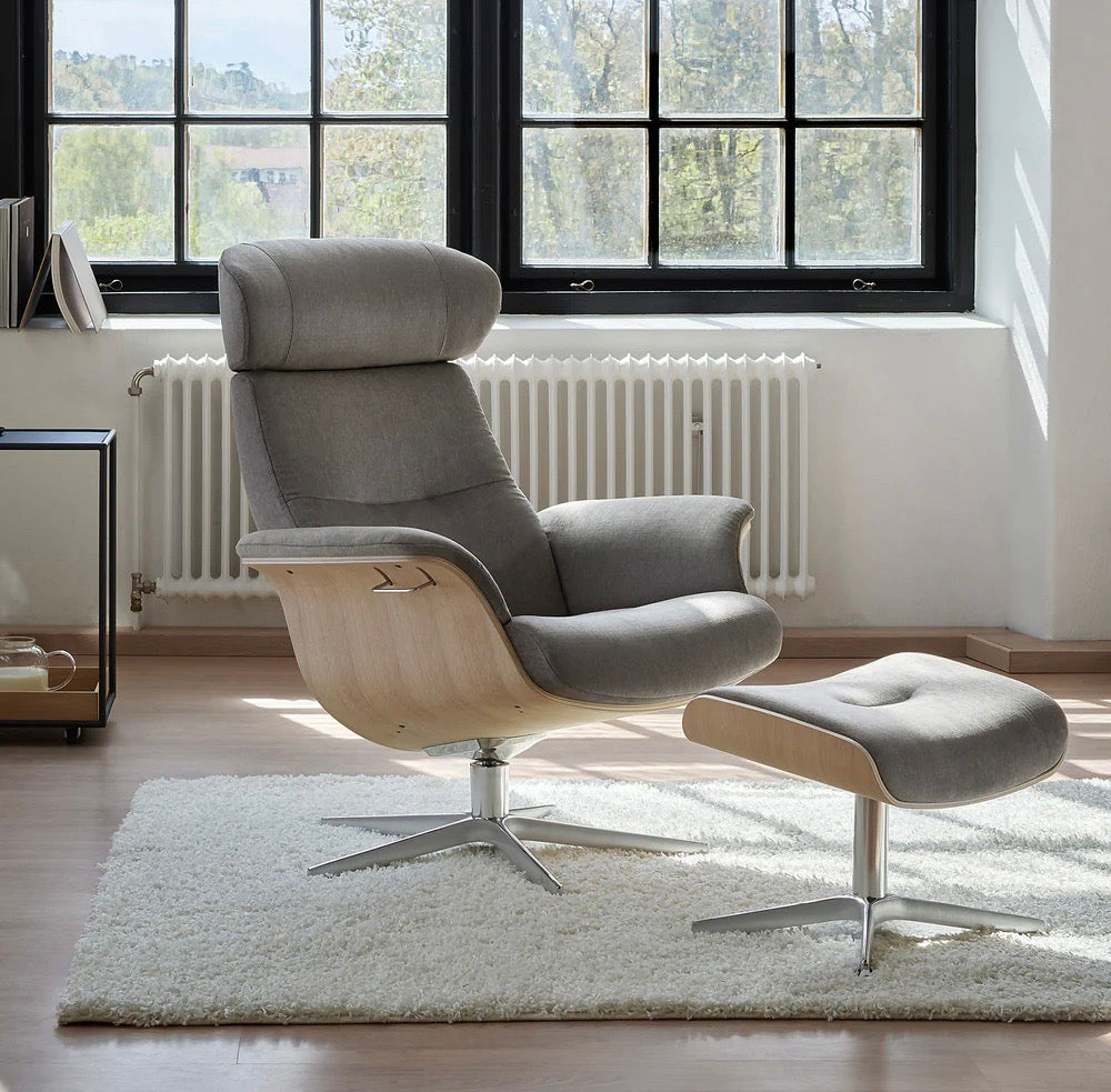 Conform Timeout Reclining Chair and Footstool - Trade Source Furniture