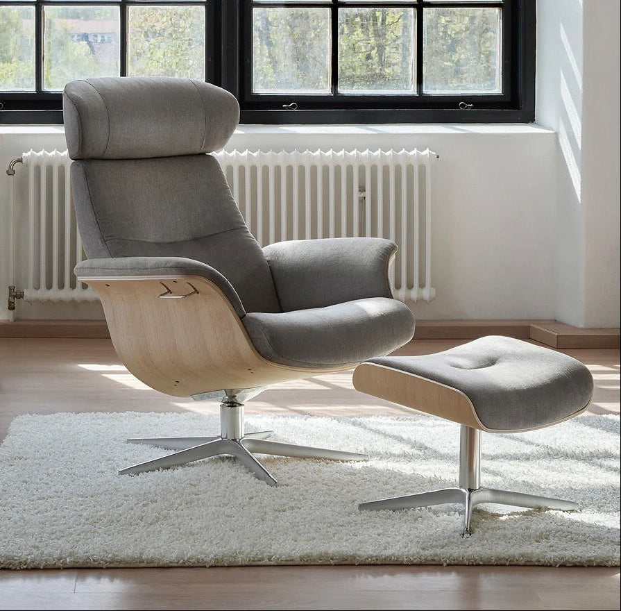 Conform Timeout Reclining Chair and Footstool - Trade Source Furniture