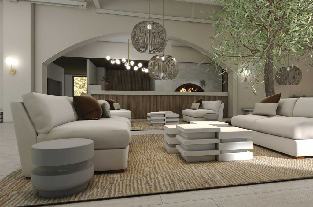 Seasonal Living 16" Balance Stool Accent Table - Trade Source Furniture