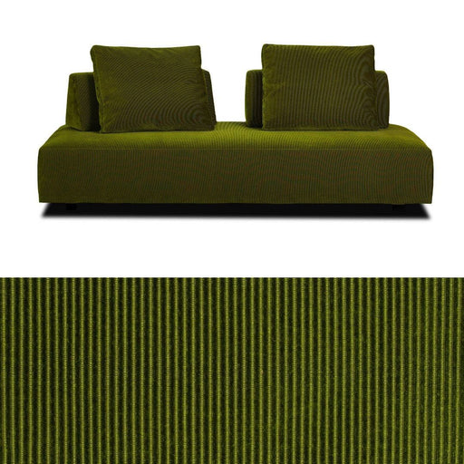 Eilersen Playground Sofa in an earthy green performance fabric with movable backrests and a removable cover