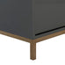 Shield Cabinet - Dark Grey Lacquer - Trade Source Furniture