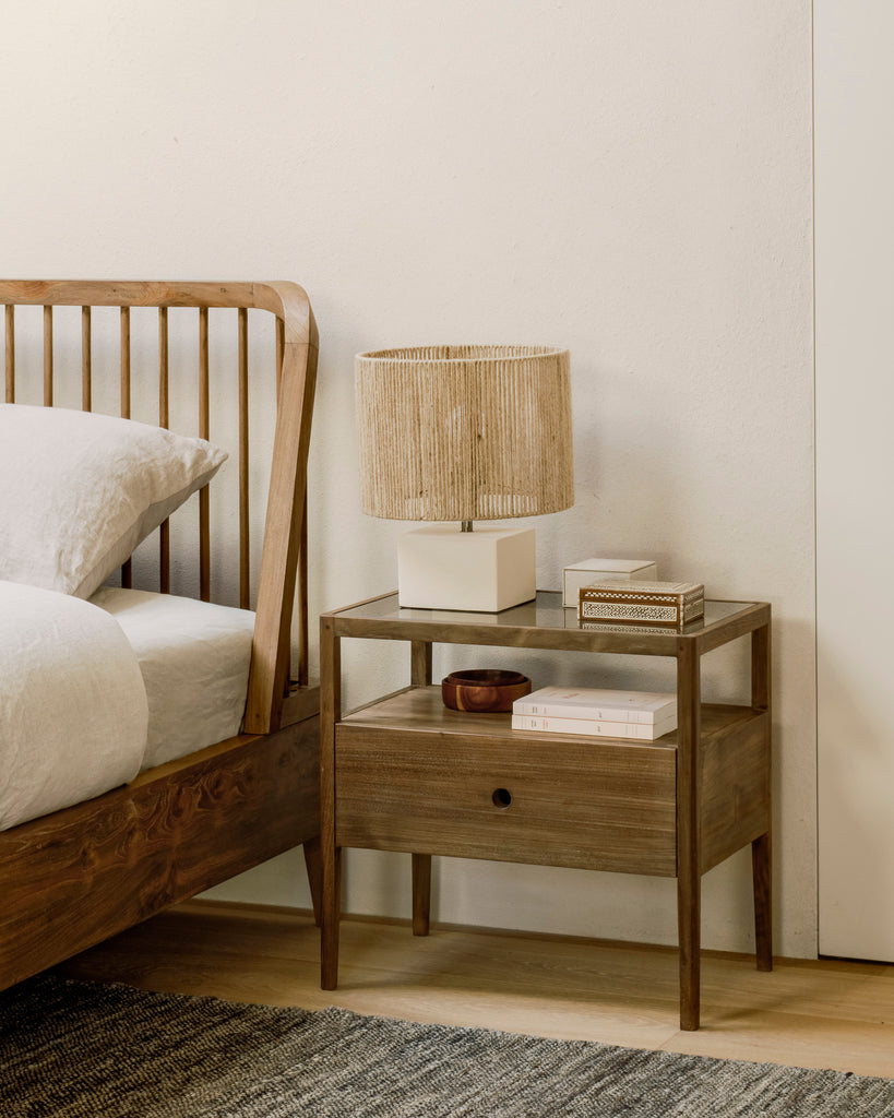Spindle Bedside Table