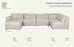 Archie Modular Sectional Sofa - Basics by Moss Home