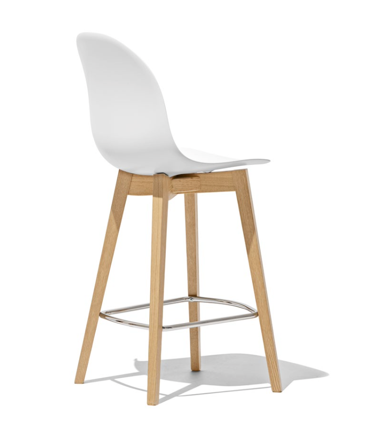 CB1672 Academy Counter Stool with Wood Legs - Connubia