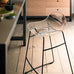 CB2167 Academy Low Back Counter Stool with Metal Legs - Connubia