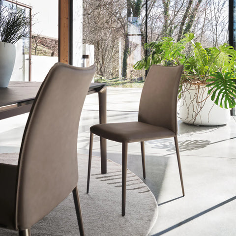 CS2249 Fay Dining Chair with Metal Legs - Calligaris