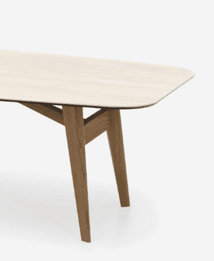 CS4127-FB Abrey Elliptical Dining Table