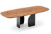 CS4153-FSW Twins Elliptical Wood Dining Table - Calligaris