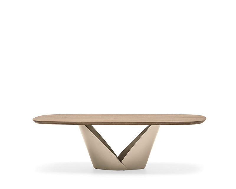 CS4159-FSW Calla Elliptical Wood Dining Table - Calligaris