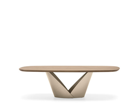 CS4159-FSW Calla Elliptical Wood Dining Table - Calligaris