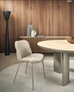 CS2239 Onda Dining Chair with Metal Legs