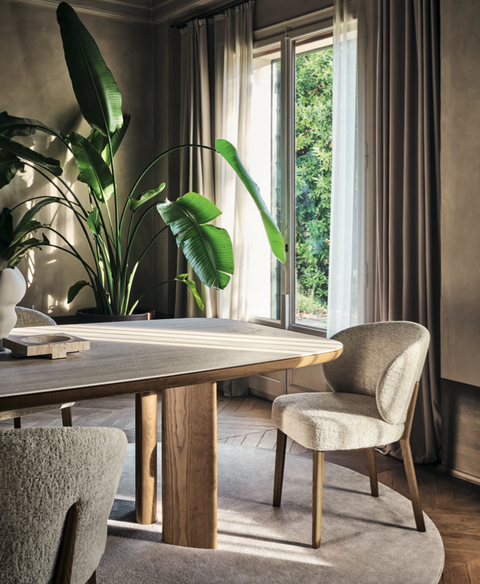 CS2243 Mara Dining Chair with Wood Legs