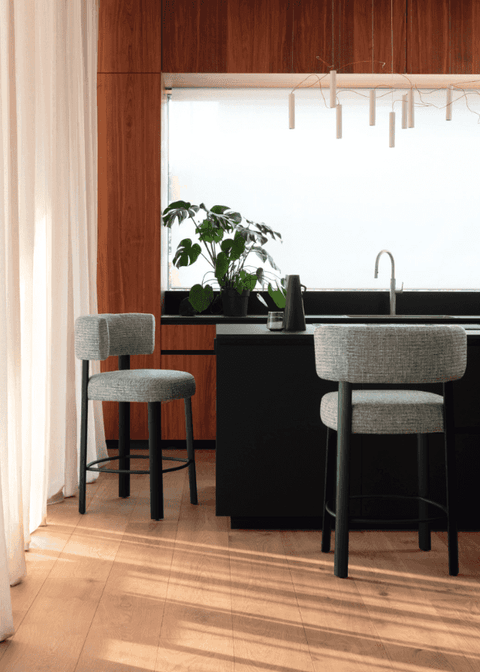CS2257 Glen Counter Stool with Wood Legs