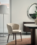 CS2238 Vanilla Dining Chair with Wood Legs