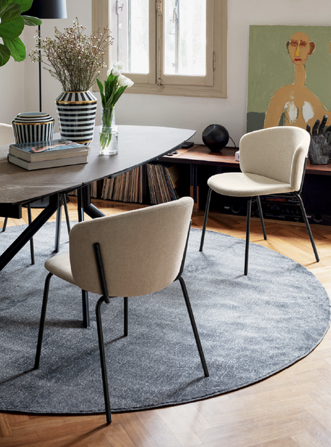 CB2338 Desy Modern Dining Chair with Metal Legs