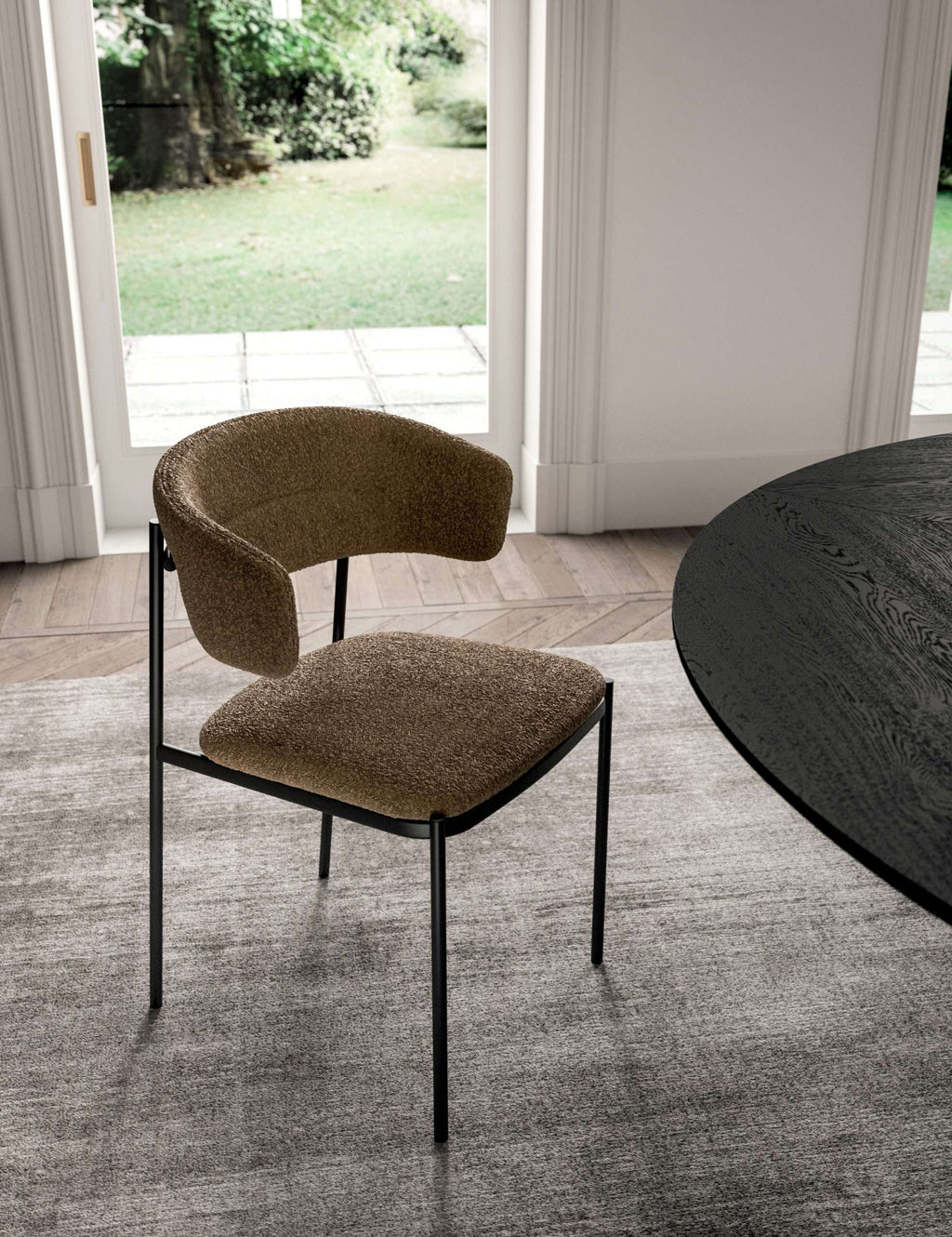Ego BR Arm Dining Chairs by Ozzio Italia