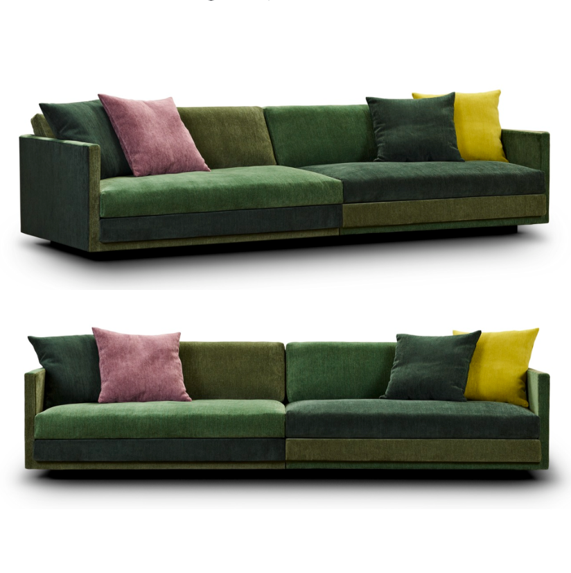 Great Ash Multicolor Bloom Green Sofa