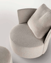 Love Round Lounge Chair and Ottoman by Art Nova