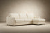 Neah Sofa Bed with Storage Chaise Lounger in Performance Fabric