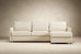 Neah Sofa Bed with Storage Chaise Lounger in Performance Fabric