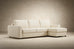 Neah Sofa Bed with Storage Chaise Lounger in Performance Fabric