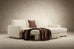 Neah Sofa Bed with Storage Chaise Lounger in Performance Fabric