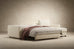 Neah Sofa Bed with Storage Chaise Lounger in Performance Fabric
