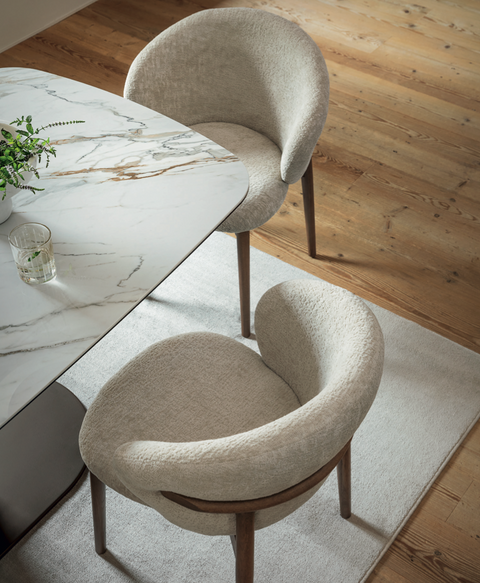 CS2226 Oleandro Dining Chair with Wood Legs