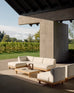 Monocle Outdoor Coffee Table with Concrete Top
