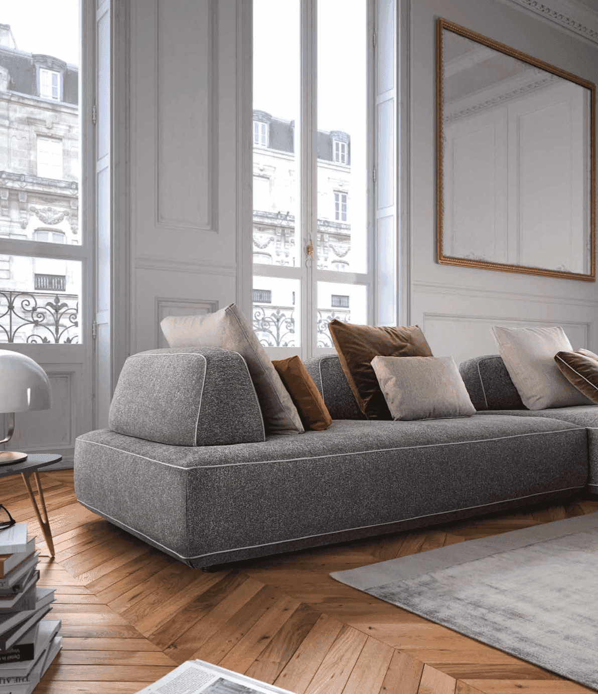 Double Sided Filiph Sofa with Moveable Bolsters by Art Nova