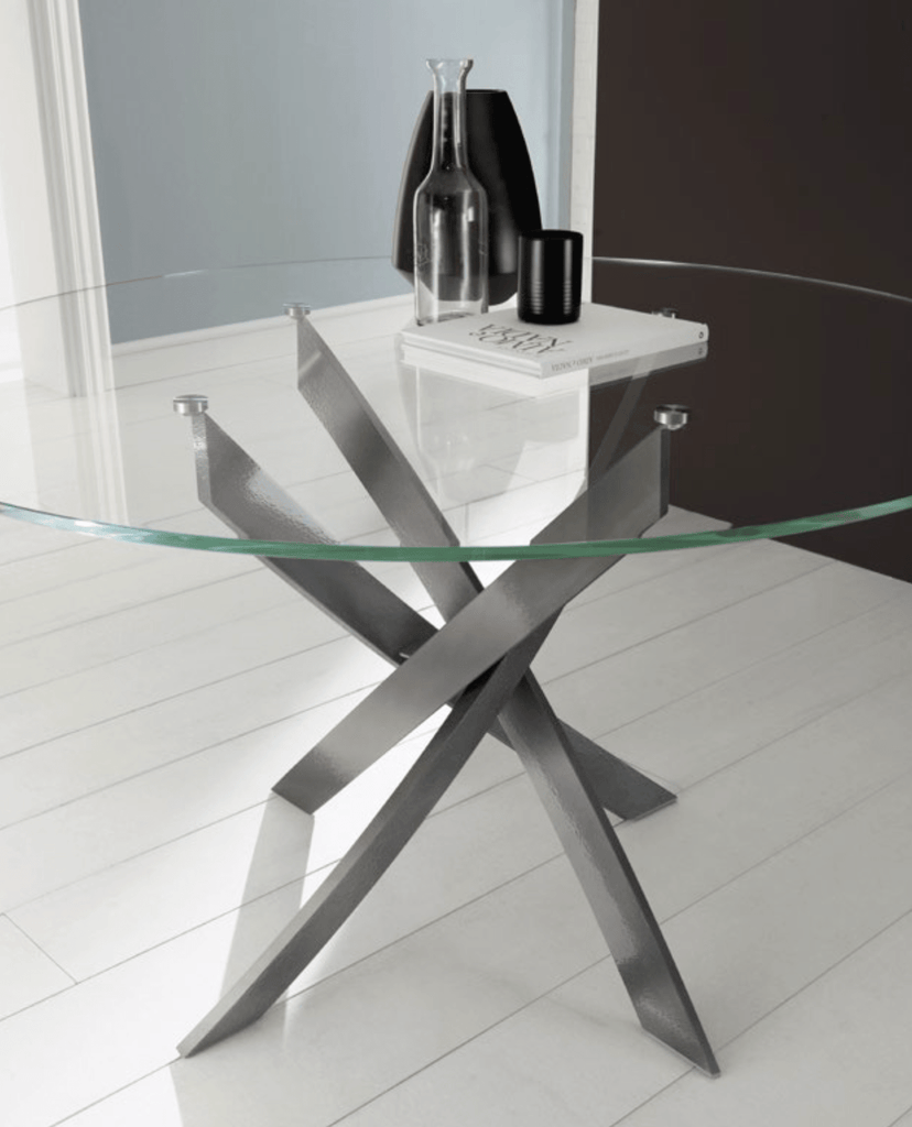01.91 Barone 59" Round Dining Table by Bontempi Casa - Trade Source Furniture